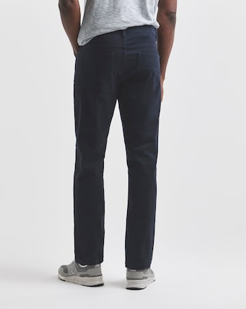 Union Navy Straight Stretch Gabardine Jeans