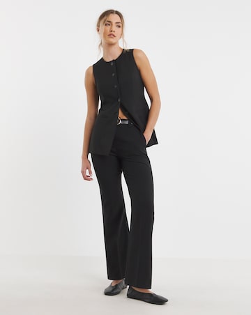Black Bootcut Workwear Trouser