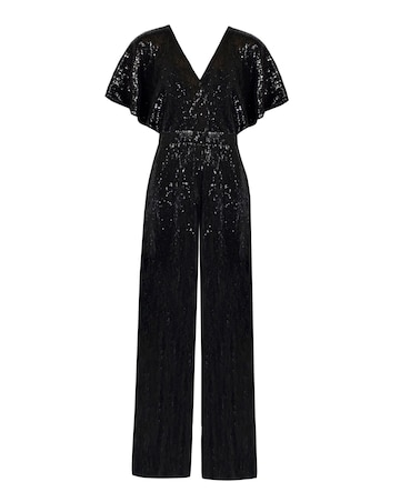 Ro&Zo Liquid Sequin Jumpsuit