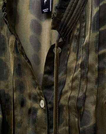 Mango Satin Print Blouse