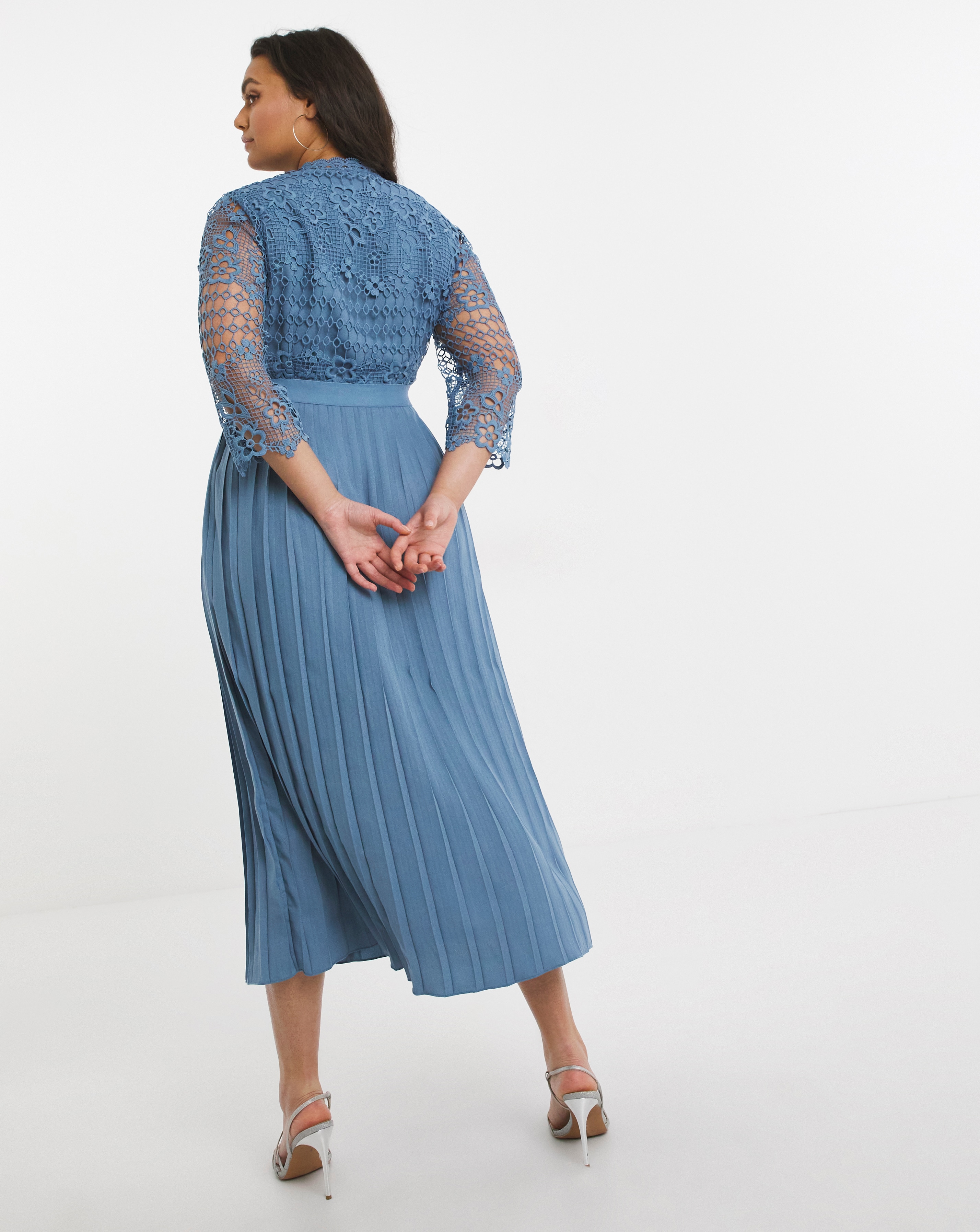 long sleeve open back midi dress Black Cut-Out Sleeveless Midi Dress & Open Front Long Sleeve Cover-Up Set /3-2-1