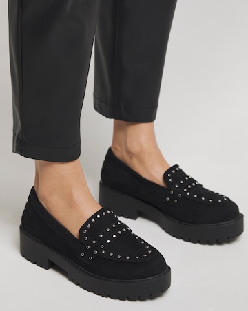 Camila Chunky Stud Loafer Wide E Fit