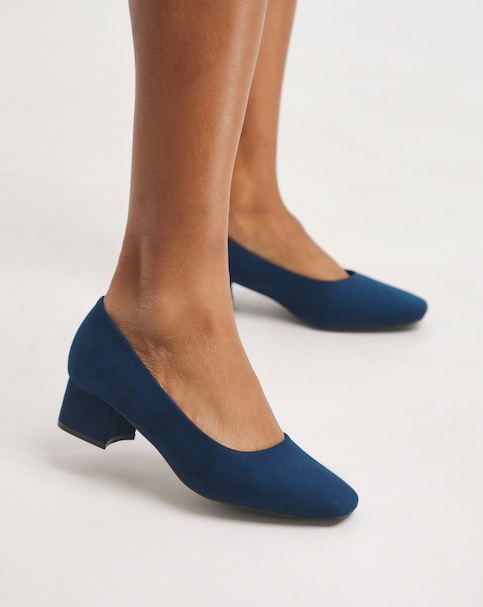 Flexi Sole Block Heel Shoes E Fit