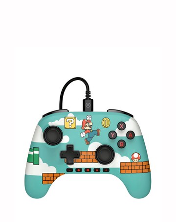 Power A Enhanced Wired Controller for Nintendo Switch - Mario Time