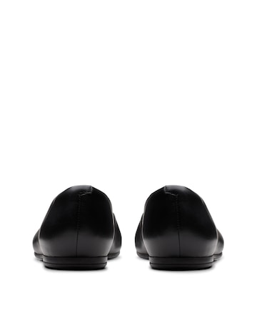 Clarks Black Leather Livia Lily Shoes - Standard Fit (D)