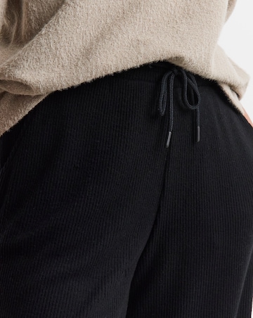 Soft Touch Ribbed Wide Leg Jogger