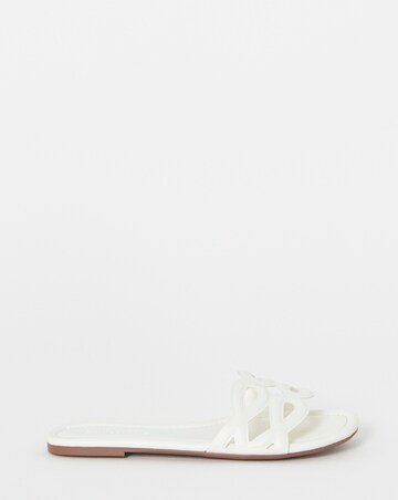 Rosario Padded Loop Detail Mule Sandals - Extra Wide Fit (EEE)