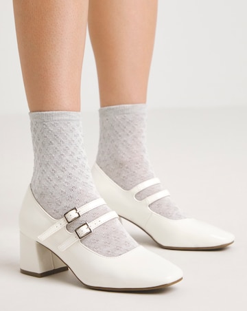 Kody Mary Jane Block Heeled Shoes Extra Wide EEE Fit