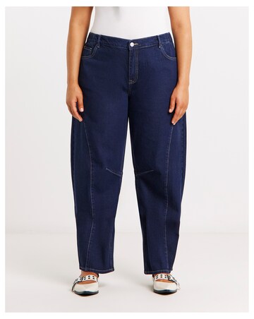 Simply Be Indigo Voluminous Barrel Leg Jean