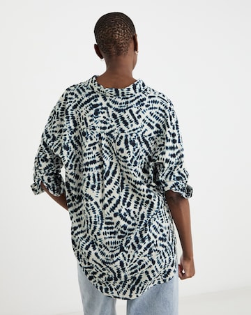Printed Linen Mix Shirt