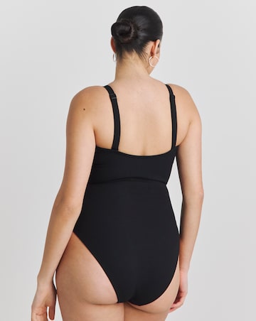MAGISCULPT Medium Control Contour Me Scalloped Bandeau Swimsuit