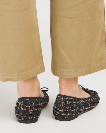 Selena Classic Flat Ballerina Shoes Extra Wide EEE Fit