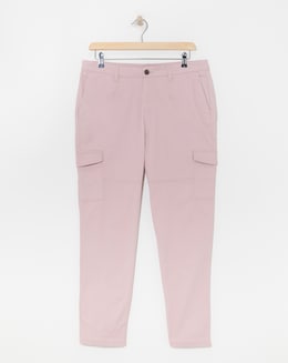 Blush Stretch Utility Tapered Chino Trousers
