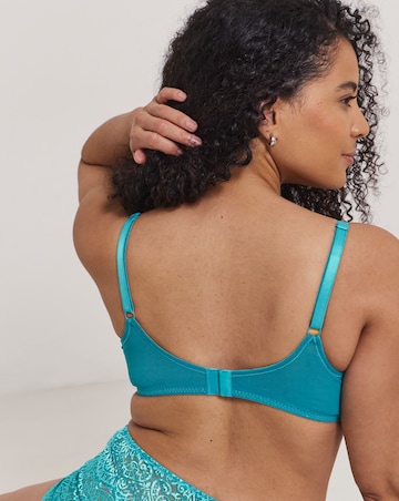 Pretty Secrets Mila Lace Full Cup Wired Bra (B-G) Teal