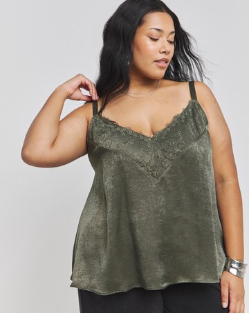 Khaki Lace Cami