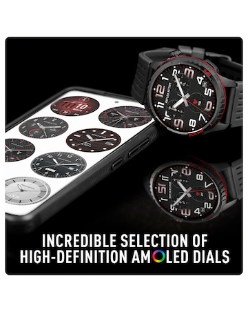 Reflex Active Venture AMOLED 50m Swim GPS Silicone Strap Smart Watch - Black