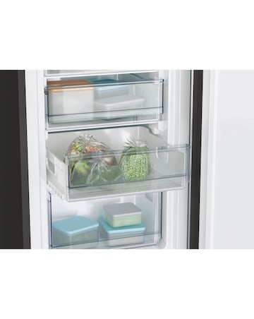 Candy CCT3L517EWBK-1 176cm High 50/50 Fridge Freezer Black + Install