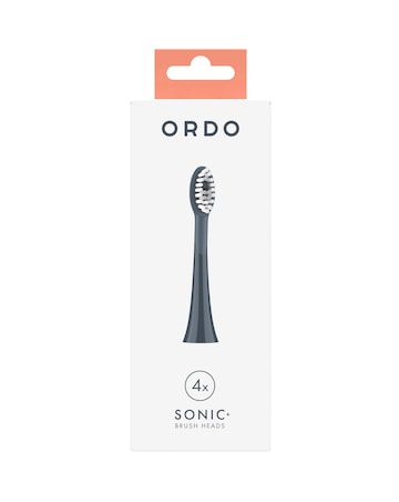 Ordo Sonic+ Brush Heads 4 Pack - Charcoal Grey