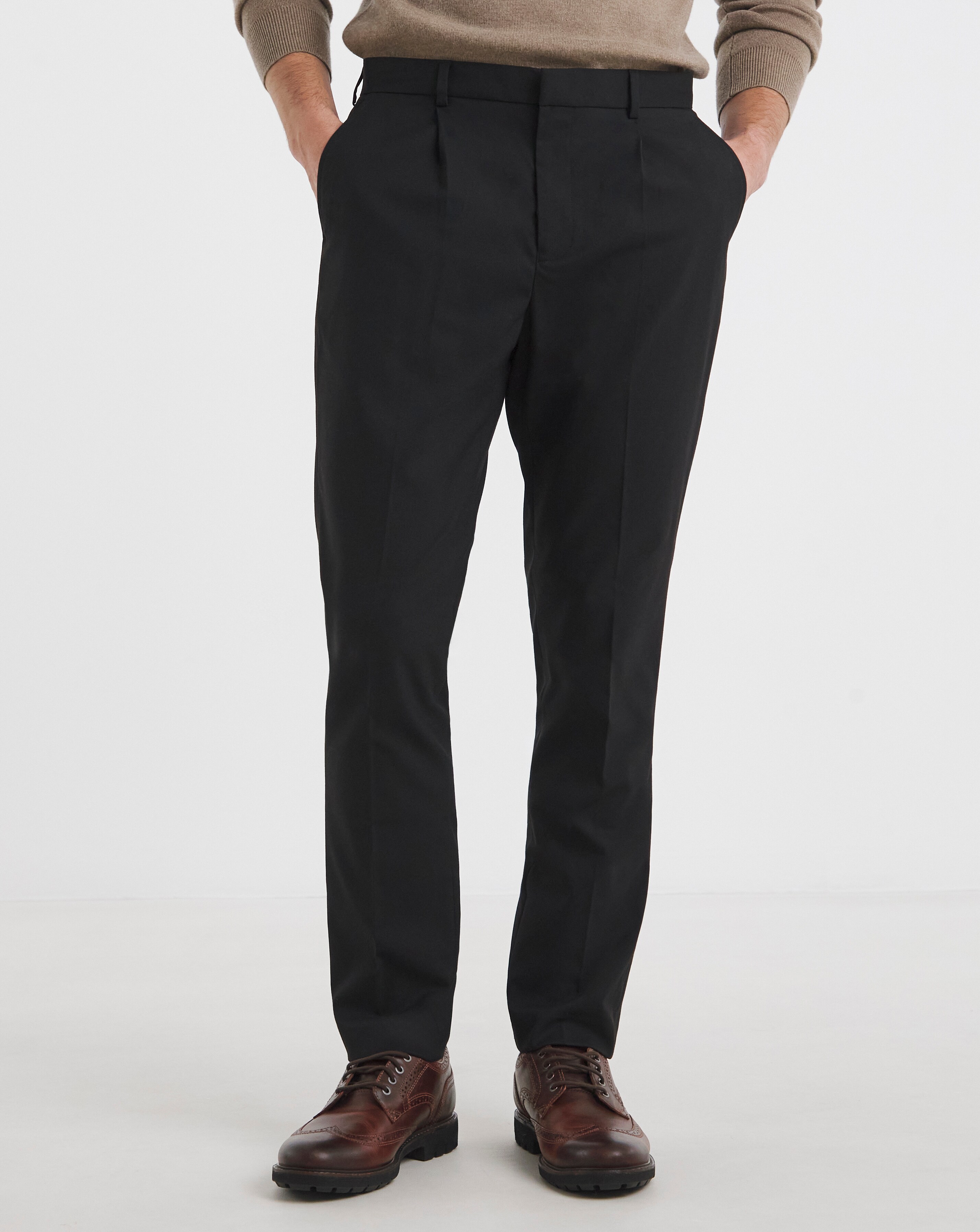 Tapered Pleat Front Trouser