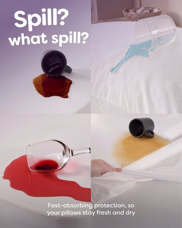 Slumberdown Waterproof Pillow Protectors - 2 Pack