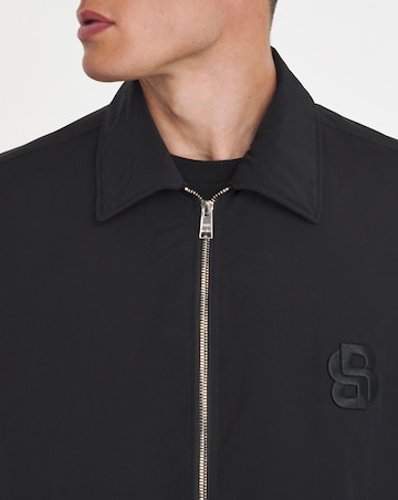 BOSS Logo Bomber Jacket Black