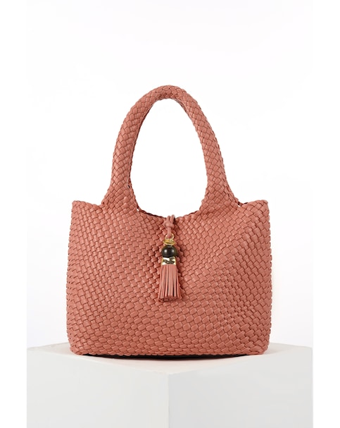 Luella Grey Saskia Blush Woven Tote
