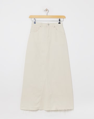 Ecru A Line Maxi Skirt