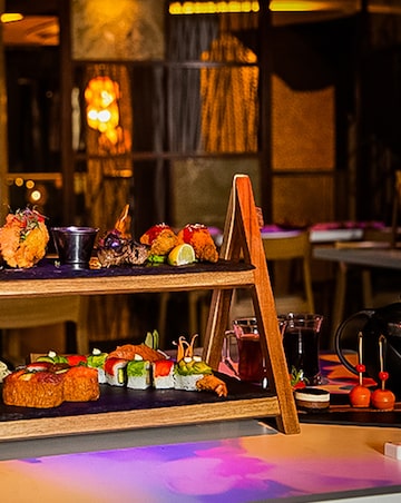 Bottomless Fizz and Pan Asian Afternoon Tea for Two at Inamo