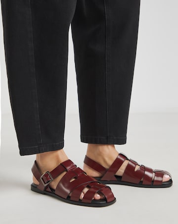 Minnie Leather Fisherman Shoes - Standard Fit (D)