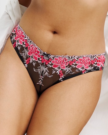 Figleaves Curve Floral V Brazilian Neon