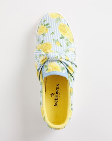 Joe Browns Blue Slip On Pump -Wide Fit (E)