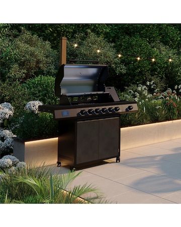 Charles Bentley Ottimo Origin Pro 455 6 Burner Gas Barbecue with Side Burner