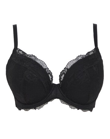 Pretty Secrets New Ella Padded Plunge Wired Bra (B-G) Black