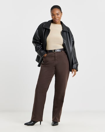 Chocolate Straight Leg Jeans