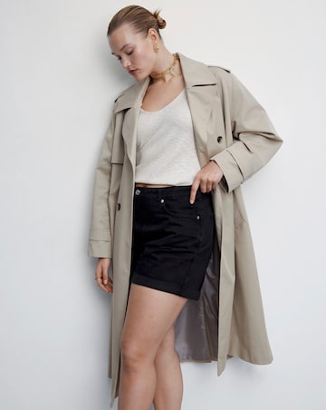 Mango Mom Fit Denim Shorts