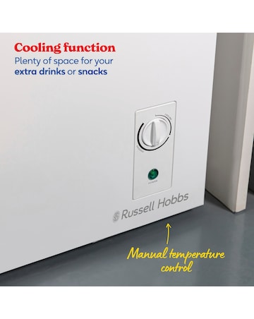 Russell Hobbs RH142CF0E1W 143L Chest Freezer - White - E Rated