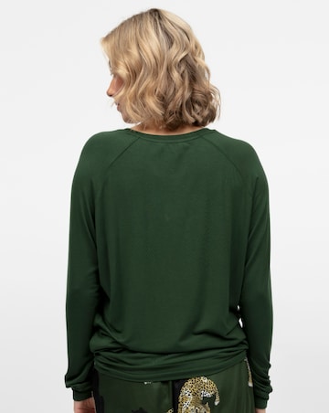 Cyberjammies Olive Modal Rich Slouch Pyjama Top