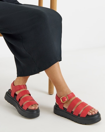 Heavenly Feet Saffron Fisherman Chunky Sandals - Extra Wide Fit (EEE)