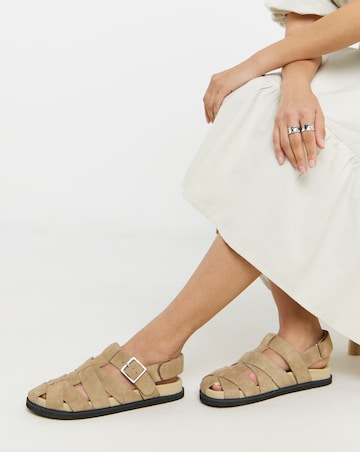 Seattle Leather Fisherman Style Mules - Extra Wide Fit (EEE)