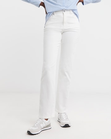 Magisculpt White Straight Leg Jeans