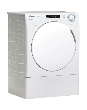 Candy Smart CSE V9DF-80 WiFi Connected 9kg Vented Tumble Dryer White + Install