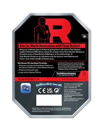 Pokemon TCG: Team Rocket Tin - Mewtwo ex
