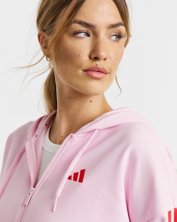 adidas 3 Stripes Full Zip Hoodie