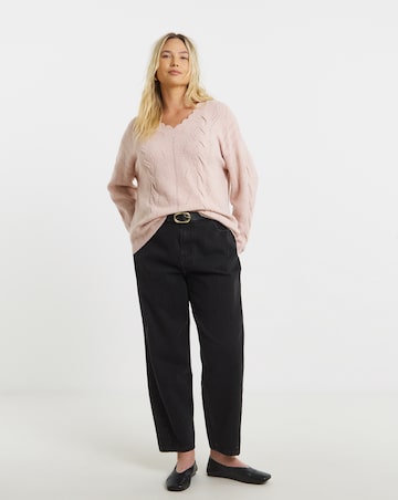 Simply Snug Pink Scallop Edge Pointelle Jumper