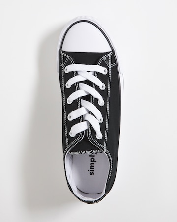 Nelly Chunky Canvas Trainers Wide E Fit