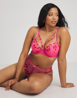 Simply Be Sexy Hearts Underwired Half Pad Balcony Bra