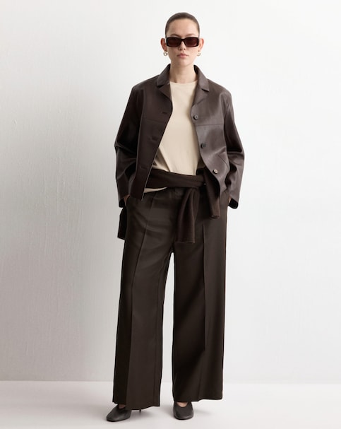 Mango High-Waisted Lyocell Trousers