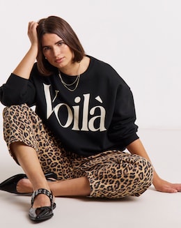 Black Voila Graphic Sweatshirt