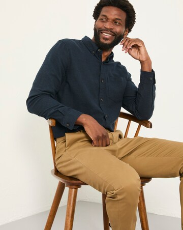 FatFace Oxlow Long Sleeved Shirt (Regular & Tall) - Navy