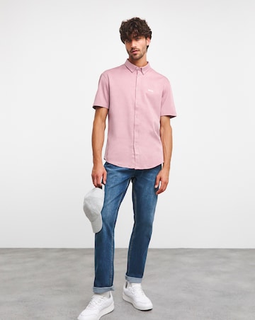 BOSS Classic Purple Short Sleeve Shirt